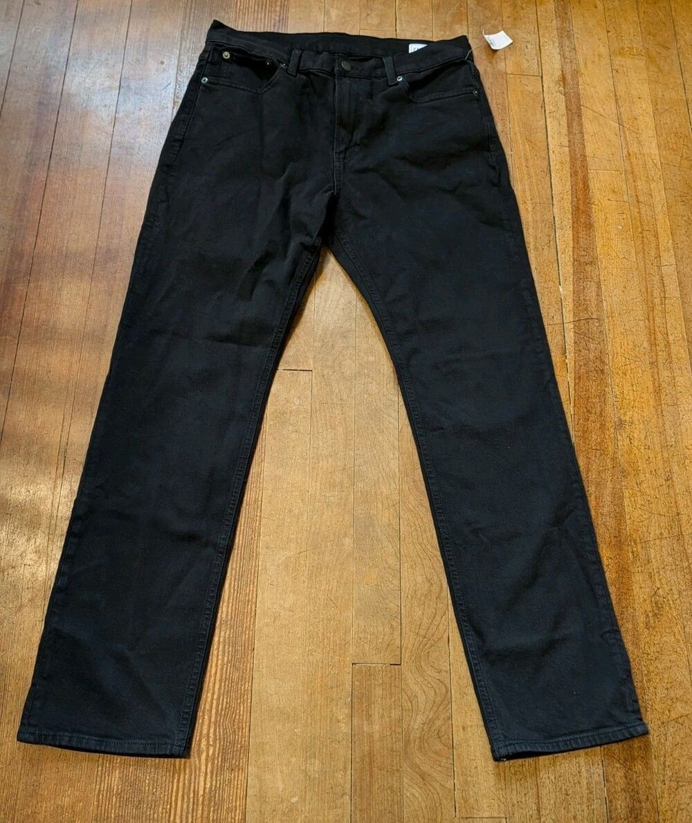 Gap Jeans Women Size 10/30R Black 90s Straight Leg High Rise Stretch Casual